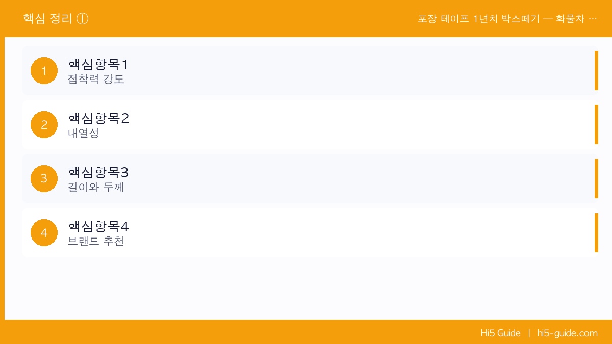 포장 테이프 1년치 박스떼기 — 화물차 배송용 강력 테이프 도매가 구매 가이드 핵심 정보